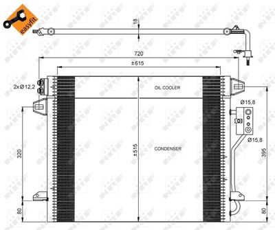 Condenser, air conditioning NRF 35928