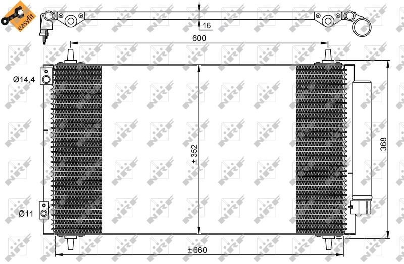 NRF 35935 Condenser, air conditioning