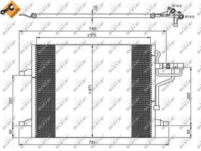Condenser, air conditioning NRF 35936