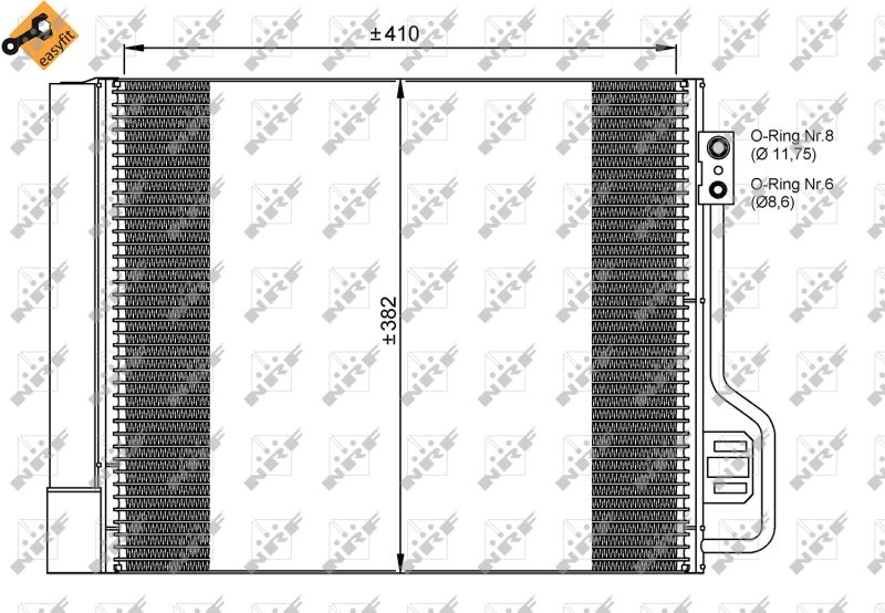 NRF 35937 Condenser, air conditioning