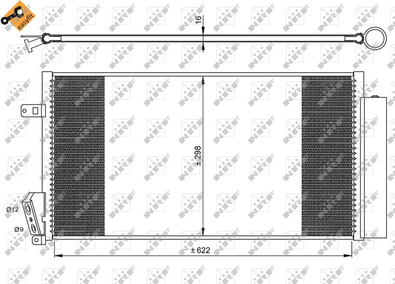 NRF 35940 Condenser, air conditioning