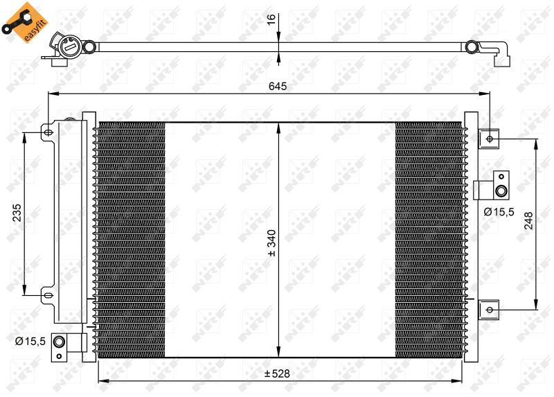 NRF 35942 Condenser, air conditioning