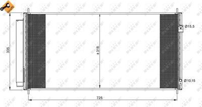 Condenser, air conditioning NRF 35943