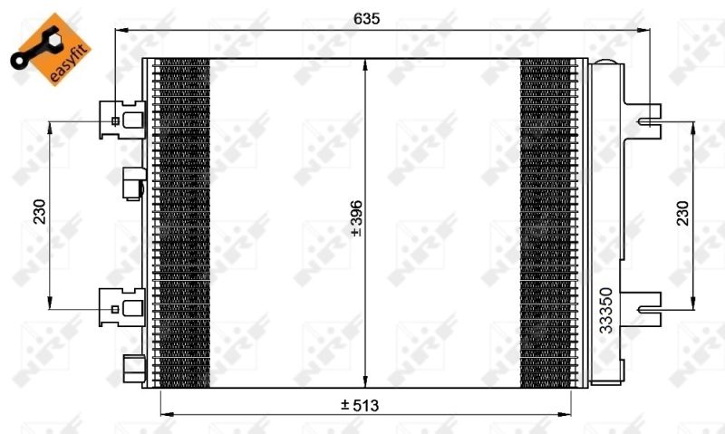 NRF 35947 Condenser, air conditioning