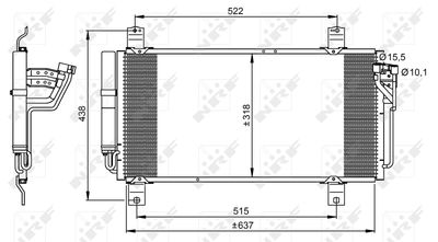 Condenser, air conditioning NRF 35949