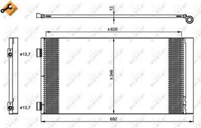 Condenser, air conditioning NRF 35961