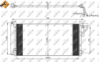 Condenser, air conditioning NRF 35962