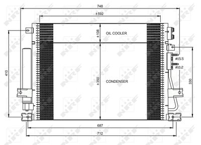Condenser, air conditioning NRF 35966