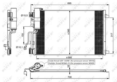 Condenser, air conditioning NRF 35974