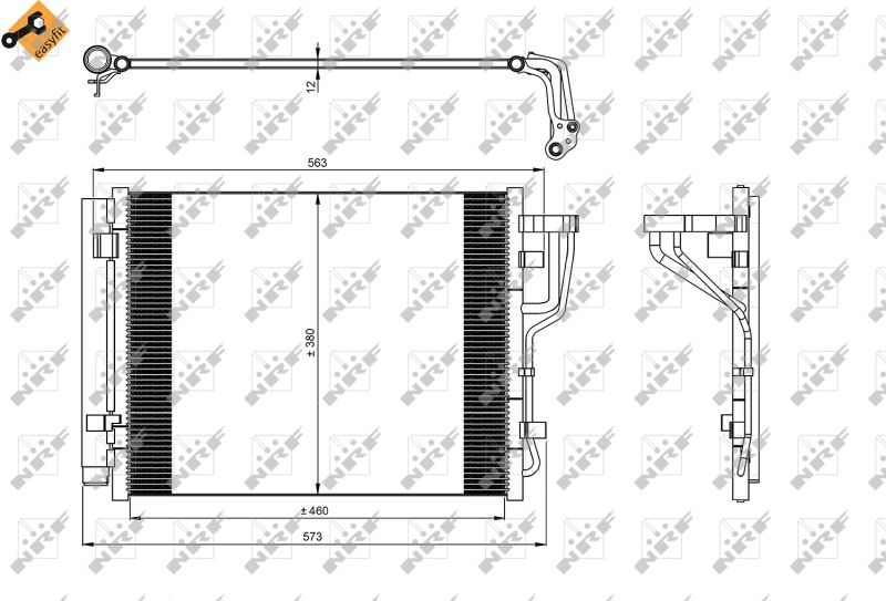 NRF 35986 Condenser, air conditioning