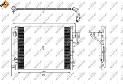 Condenser, air conditioning NRF 35986