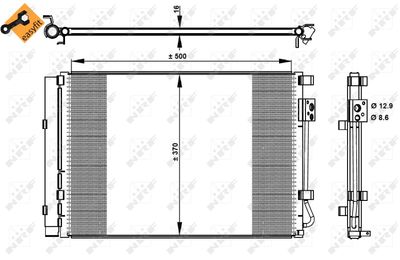 Condenser, air conditioning NRF 35997