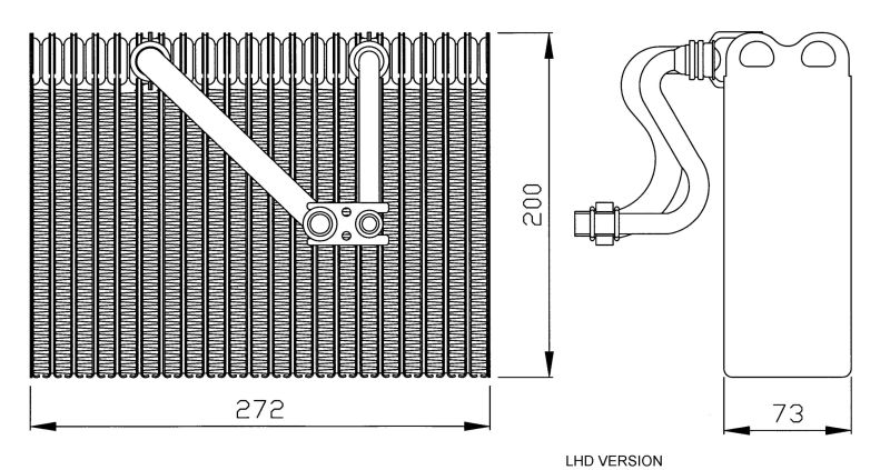NRF 36088 Evaporator, air conditioning