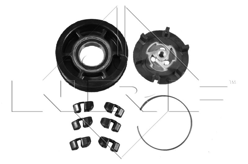 NRF 380010 Magnetic Clutch, air conditioning compressor
