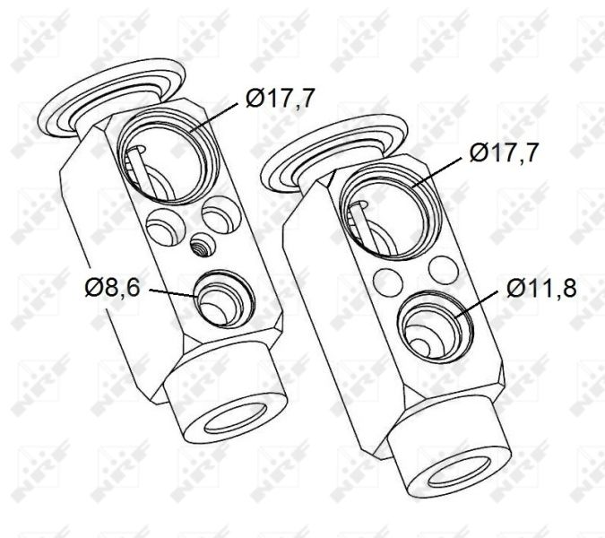 NRF 38477 Expansion Valve, air conditioning