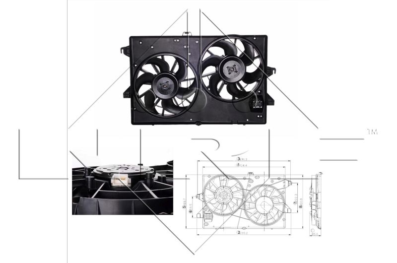 NRF 47000 Fan, engine cooling