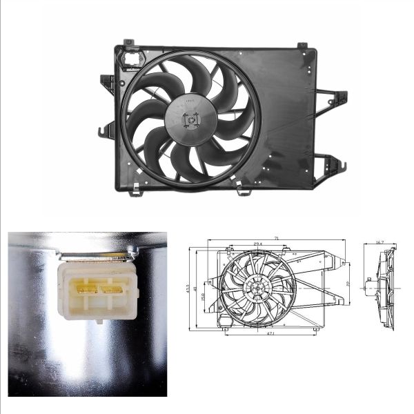 NRF 47002 Fan, engine cooling