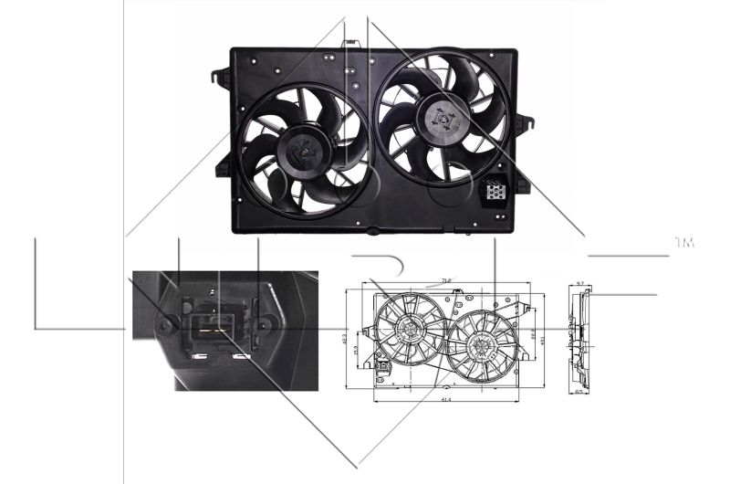 NRF 47003 Fan, engine cooling