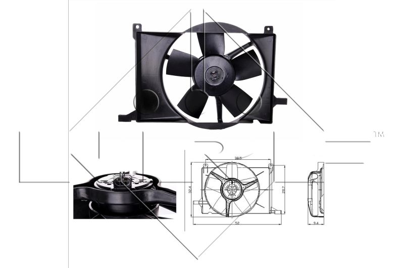 NRF 47009 Fan, engine cooling