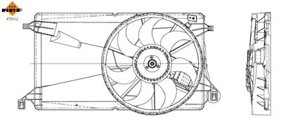 Fan, engine cooling NRF 470112