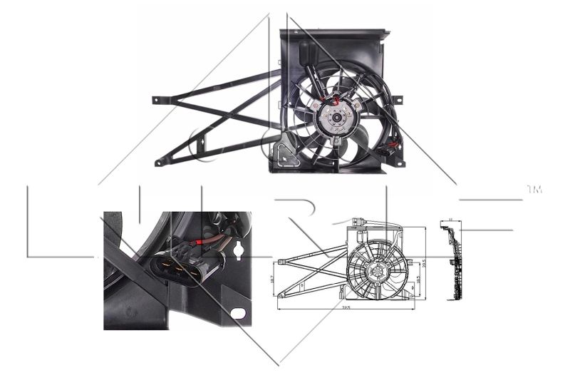 NRF 47013 Fan, engine cooling