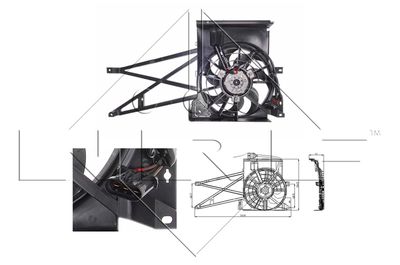 Fan, engine cooling NRF 47013