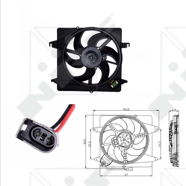 NRF 47019 Fan, engine cooling
