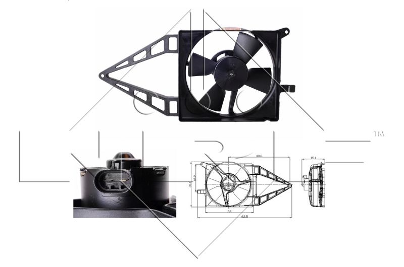 NRF 47020 Fan, engine cooling