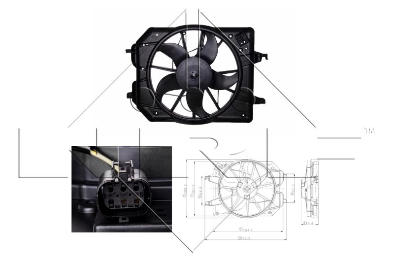 NRF 47021 Fan, engine cooling