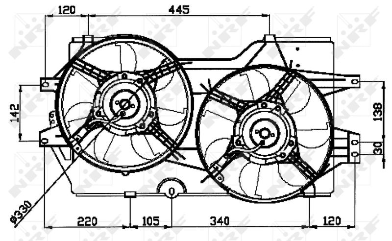 NRF 47031 Fan, engine cooling