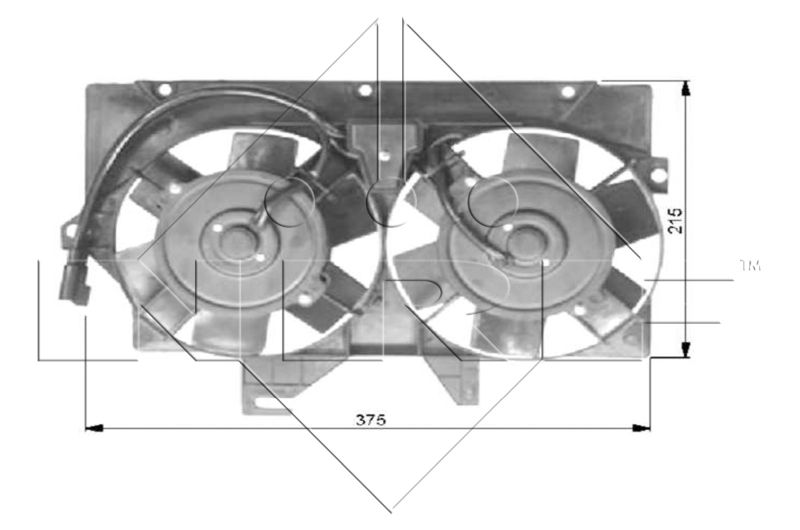 NRF 47036 Fan, engine cooling