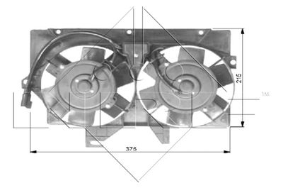 Fan, engine cooling NRF 47036