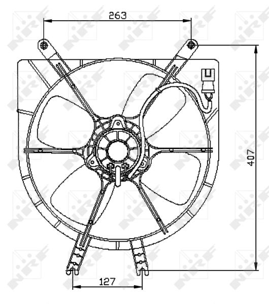 NRF 47042 Fan, engine cooling