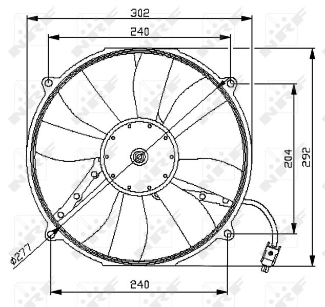 NRF 47046 Fan, engine cooling