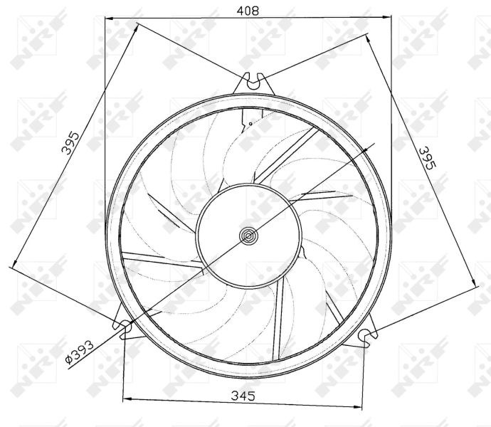NRF 47049 Fan, engine cooling