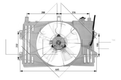 Fan, engine cooling NRF 47053
