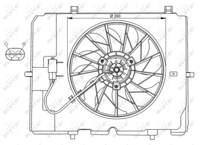 Fan, engine cooling NRF 47067