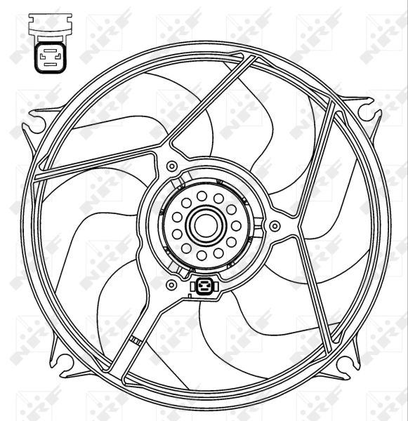 NRF 47069 Fan, engine cooling