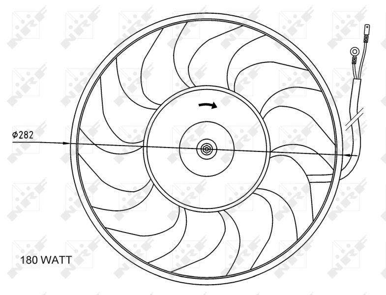 NRF 47071 Fan, engine cooling
