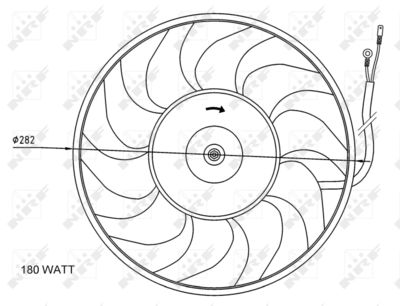 Fan, engine cooling NRF 47071