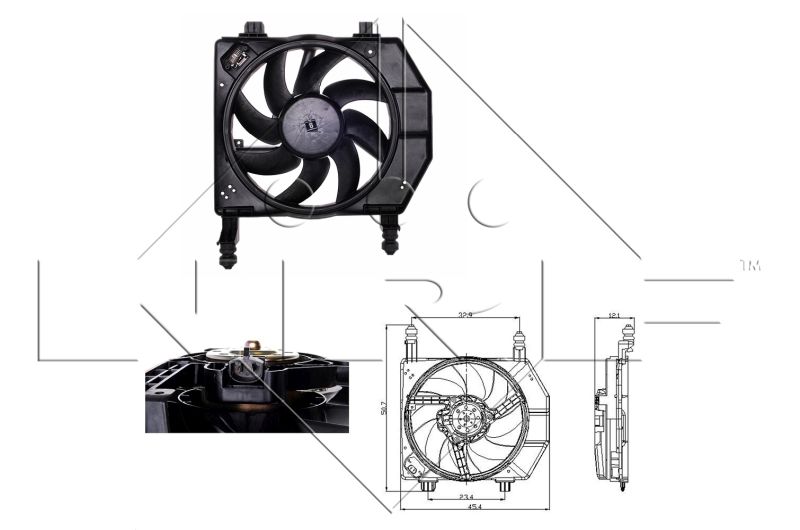 NRF 47077 Fan, engine cooling