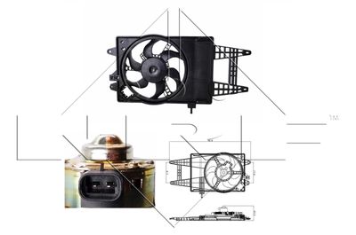 Fan, engine cooling NRF 47243