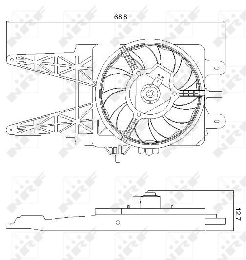 NRF 47248 Fan, engine cooling