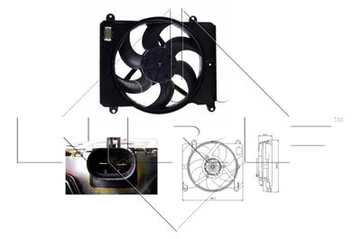 Fan, engine cooling NRF 47255