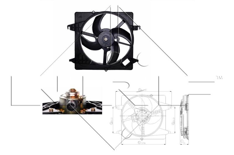 NRF 47259 Fan, engine cooling