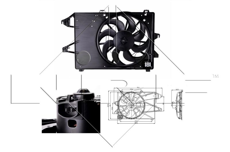 NRF 47260 Fan, engine cooling
