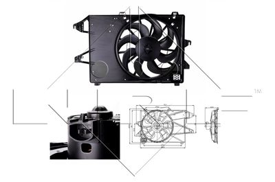 Fan, engine cooling NRF 47260
