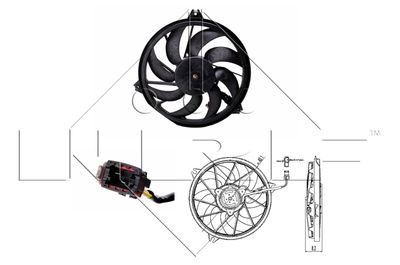 Fan, engine cooling NRF 47323