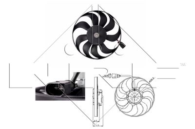 Fan, engine cooling NRF 47381