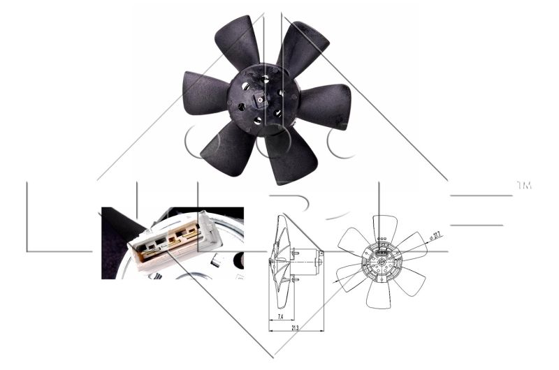NRF 47391 Fan, engine cooling